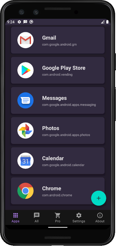 app screen